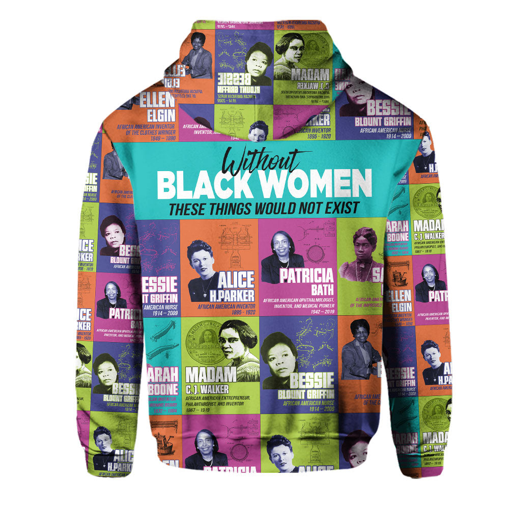 Black Woman Hoodie