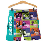 Black Woman Men Shorts
