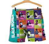 Black Woman Men Shorts
