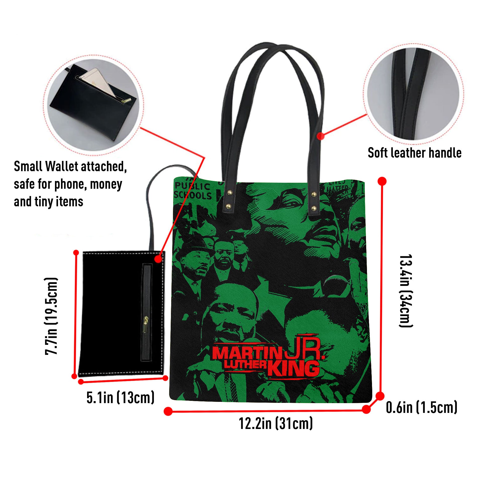 Martin Luther King Infinite Leather Ordinary Tote Bag