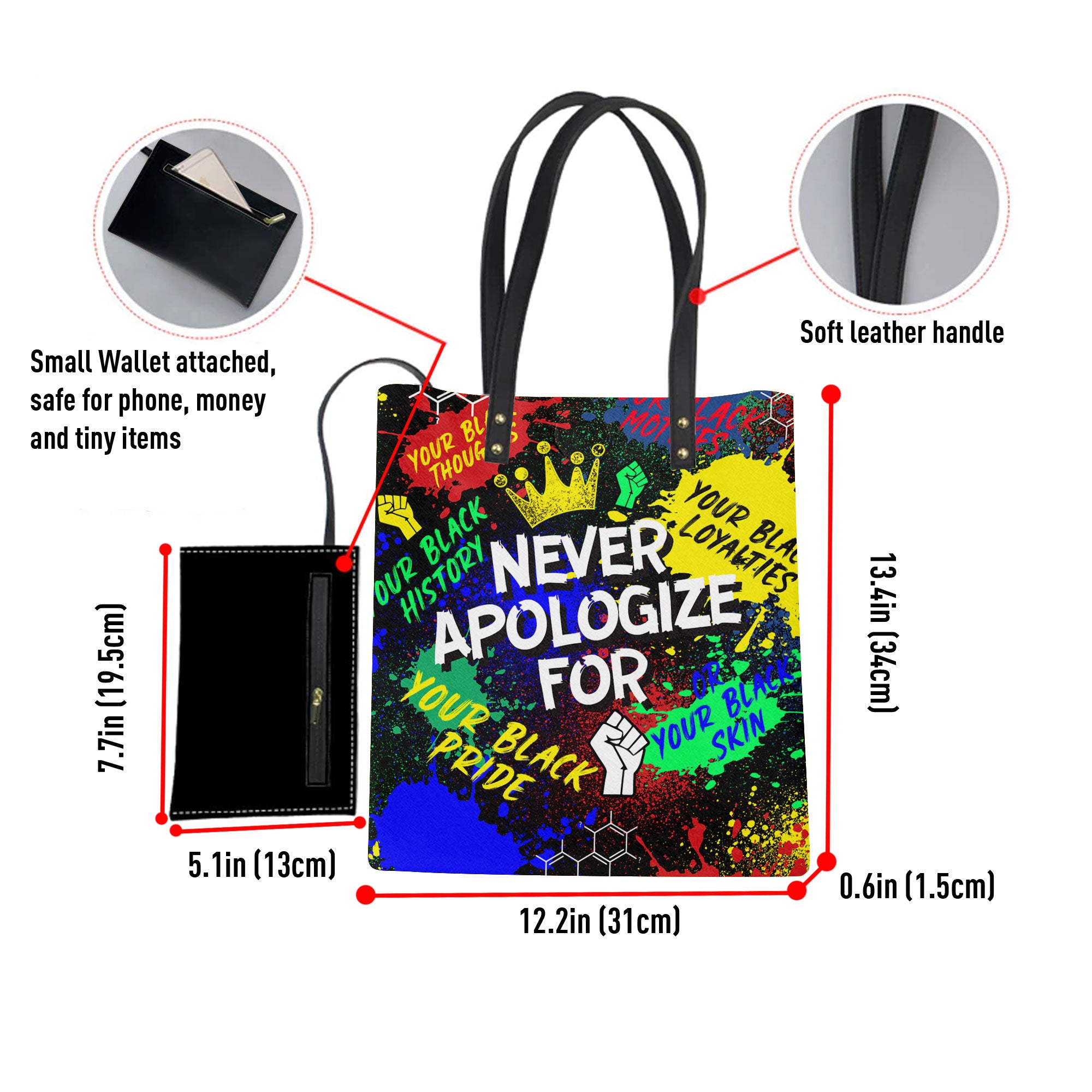 Never Apologize For Leather Ordinary Tote Bag