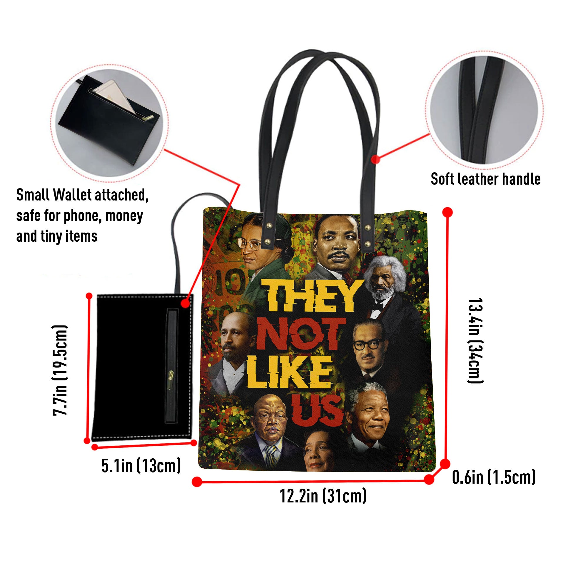 TNLU Leather Ordinary Tote Bag
