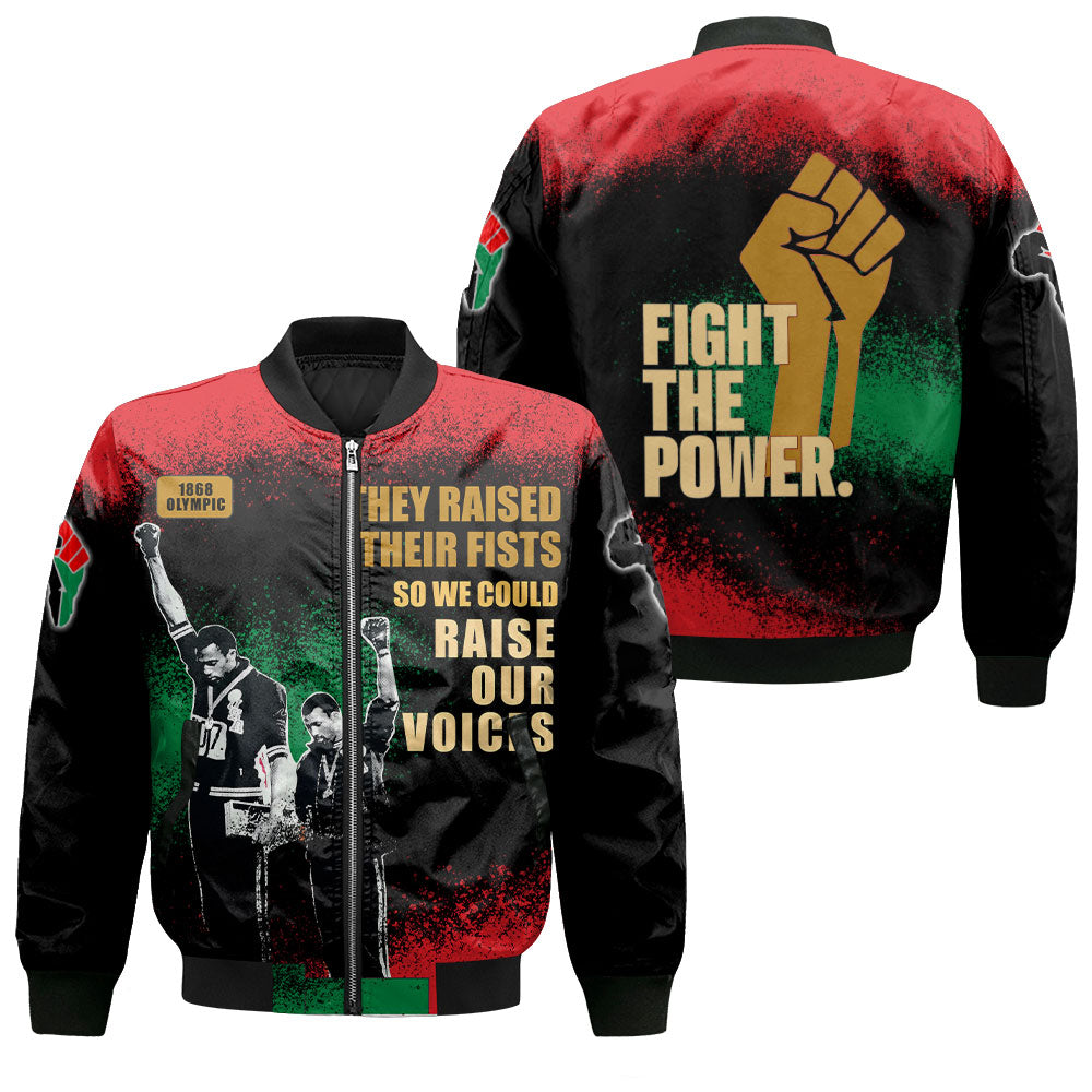 They Raised Their Fists Bomber Jacket
